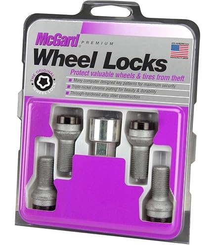 Amazon.com: McGard 27178 Chrome Bolt Style Cone Seat Wheel Locks